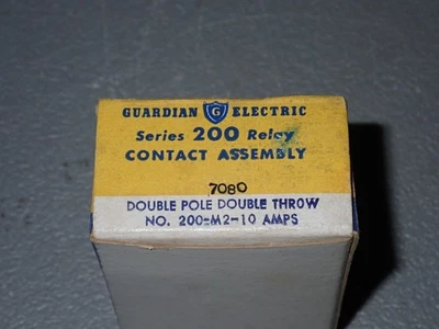 Conjunto de contacto intercambiable AC/DC relé serie 200 NOS Guardian Foto 1 de 2