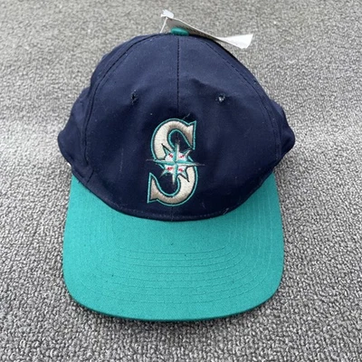 Vintage Seattle Mariners Snapback Hat 90s MLB New With Tags - Image 1 of 4