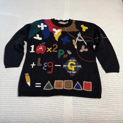 Suéter mediano vintage de mujer Lauren Hansen. Profesor.  Hecho en Hong Kong Foto 1 de 4