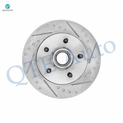 Rotor y buje de freno perforado izquierdo 1P delantero 295 mm para GMC C1500 1992-1999 Suburban Foto 1 de 3