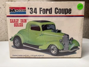🎁 RARE! Monogram 34 Ford Coupe  Early Iron Series 1973  Kit# 8281 Sealed Kit!! - Picture 1 of 4