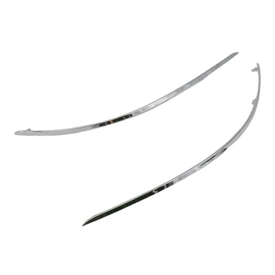 Ajuste para Mercedes-Benz C250 C300 C350 2008-2014 LH+RH cromo parachoques delantero moldura Foto 1 de 4