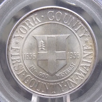 1936 Commemorative *YORK* Half Dollar 50c PCGS MS66 #104 OGH Old Green ECC&C Inc - Image 1 of 4