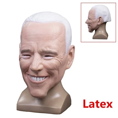 1PC Old Men Latex Mask For Joe Biden For Halloween Cosplay Party Costume Props - Image 1 of 4