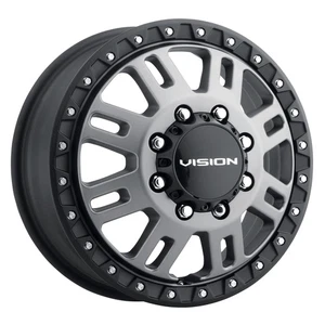 16x6 Vision 408 Manx 2 Dually Front Satin Grey Wheel 8x6.5 (115mm) - Picture 1 of 5
