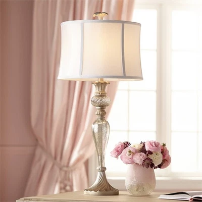 Alyson Traditional Table Lamp 32 3/4" Tall Mercury Glass for Bedroom Living Room - Image 1 of 4