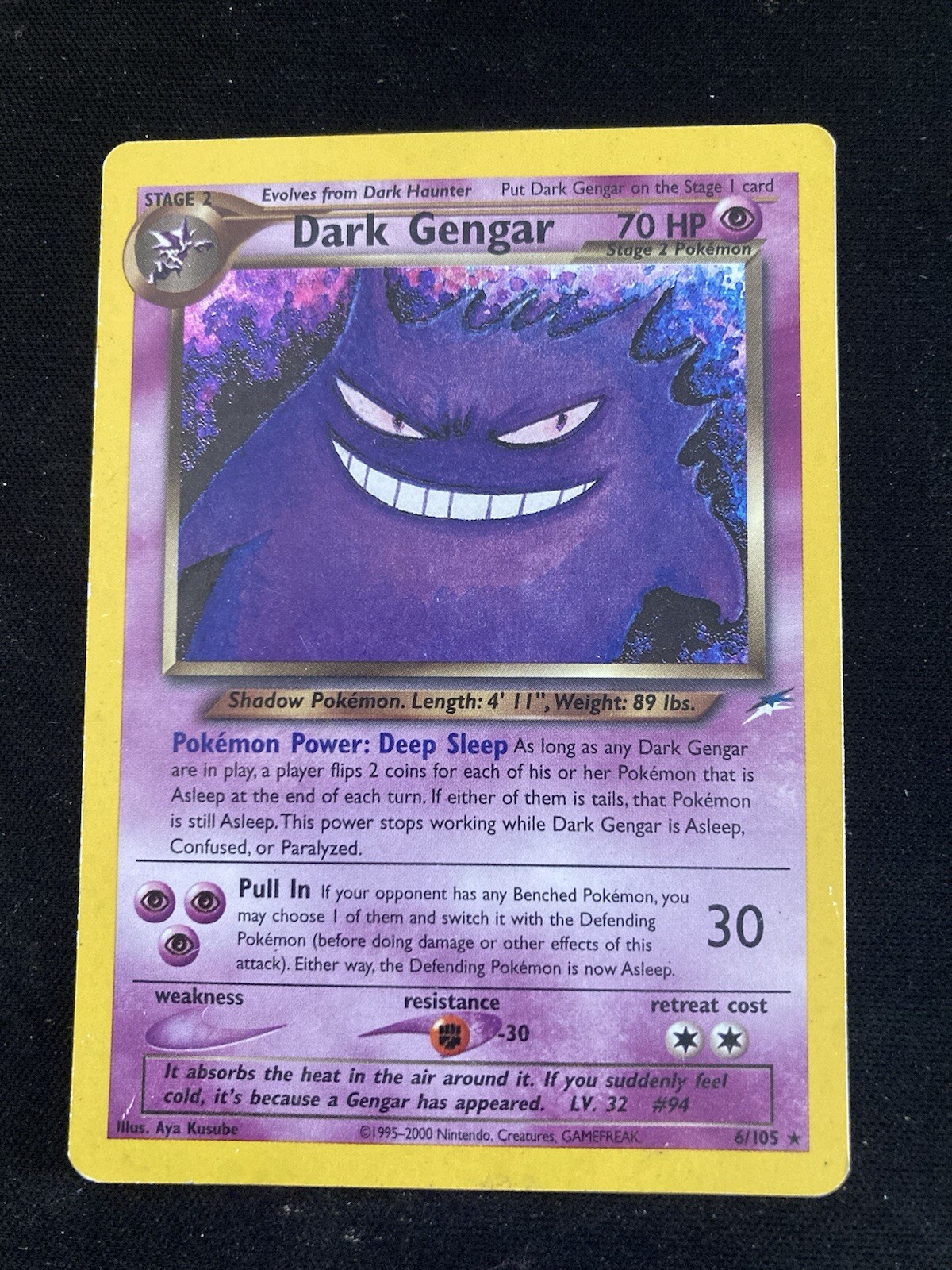 Pokemon TCG 1st Edition Dark Gengar 6/105 Neo Destiny Holo MINT - NM -