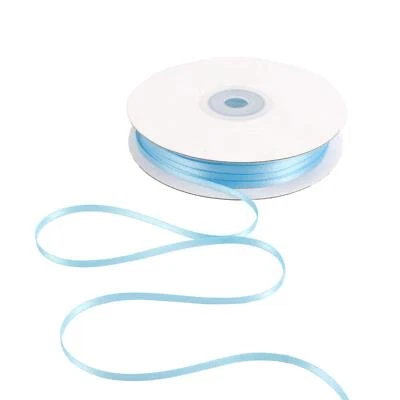 Однотонная атласная лента 1/8 дюйма x 100 ярдов рулонная лента тонкая атласная детская лига... - Изображение 1 из 4