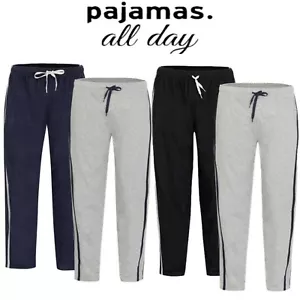 Mens Long Lounge Wear Pants Nightwear Pyjama Bottoms Sleepwear All Sizes - Picture 1 of 3