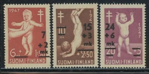Finlandia 1948 set neonati sovrapposti Sc# B91-93 nuovo nuovo di zecca - Foto 1 di 1