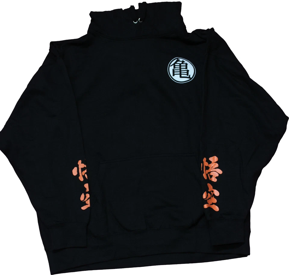 Sudadera con Capucha Pullover Dragon Ball Z Para Hombre - Símbolo Kame Goku Pose Back Foto 1 de 1