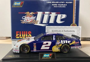 1998 NASCAR #2 Rusty Wallace Miller Lite Elvis Taurus Diecast 1:18. - Picture 1 of 3