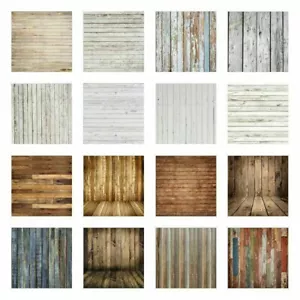 Wooden Wall Plank Photography Background Studio Kid Adult Photo Backdrops Props - Foto 1 di 46