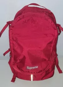SS19 Supreme Rucksack rot Cordura Stoff Box Logo Tasche - Bild 1 von 15