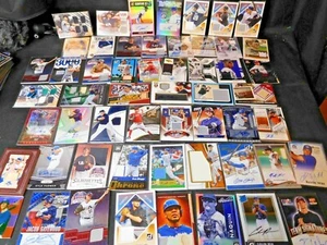 Baseball HUGE Lot Autograph Game Used Jersey Relic Auto GU Insert Hot Pack - Picture 1 of 5