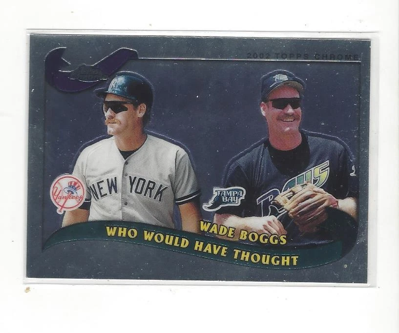 2002 Topps Chrome Traded #T269 Wade Boggs (who would have thought) Yankees Rays - Image 1 of 1
