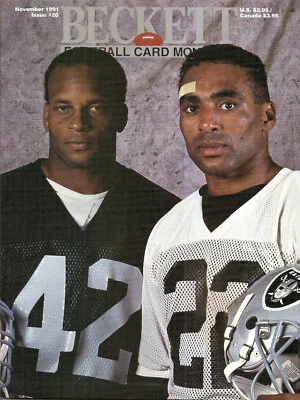 1991-11 Beckett Fútbol - Ronnie Lott, Mike Haynes, Los Angeles Raiders Cubierta Foto 1 de 4