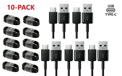 10-Pack Type-C 3.1 Data Sync Charger Charging Cable for Samsung Android Phone - Image 1 of 2