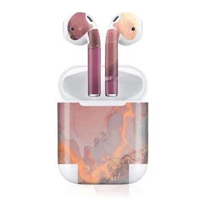 Dekorfolie Schutzfolie Air Pod Hülle Design Folien Set Marmor Bordeaux R188-19 - Zdjęcie 1 z 6