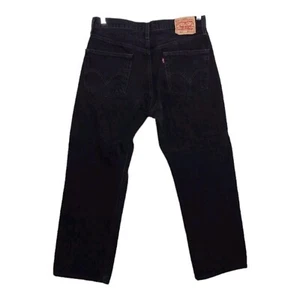 Pantalones de mezclilla Levis Jeans para hombre 36x30 (32x29) negros 501 XX calce recto botón mosca - Imagen 1 de 19