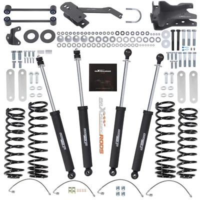 Kit de elevación de suspensión de 4" con amortiguadores para Jeep Wrangler JK Unlimited 2007-2018 4 puertas Foto 1 de 4