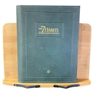 7 Habits of Highly Effective People Workshop Manual Faux Leather Green S. Covey - Picture 1 of 6