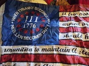 George Washington Quote III% Antiqued Flag 3' x 5' Poly New in Package NIB - Picture 1 of 4