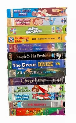 Children’s Religious Christian Cartoon VHS Tapes Animation Rare HTF Late Release - Image 1 of 4
