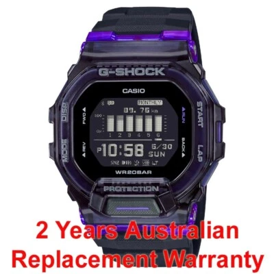 CASIO G-SHOCK G-SQUAD BLUETOOTH SPORT WATCH GBD-200 GBD-200SM-1A6 2Y WARRANTY - image 1 of 4