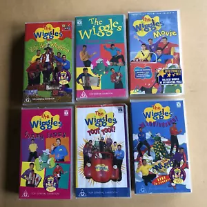 The Wiggles Movie Original Cast Members Children's TV Fun 7 ABC VHS Videos bundl - Picture 1 of 5