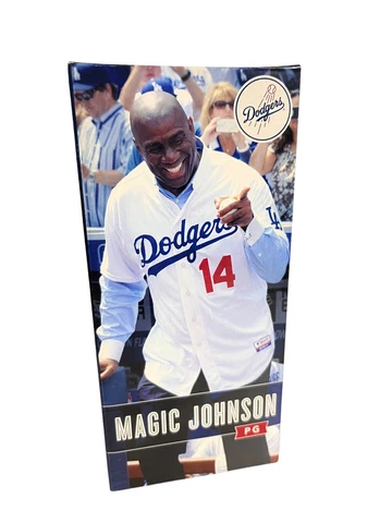 MAGIC JOHNSON Los Angeles Dodgers 2014 Bobblehead  New Cover