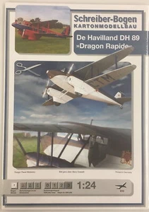 Writer-Sheet Kartonmodellbau de Havilland Dh 89 Dragon Rapide Papercraft - Picture 1 of 3