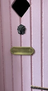 1:12th Dolls House Miniature Brass Letterbox NEW Door Plate Name Plate Post Mail - Picture 1 of 3