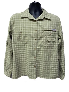 Vintage Helly Hansen Mens Size Large Button Down Outdoor Vented Shirt Green - Picture 1 of 10