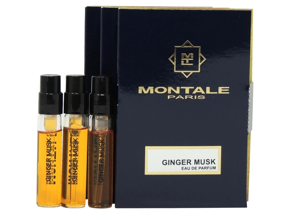 MONTALE PARIS ALMIZCLE DE JENGIBRE EDP 2,0 ml 0,06 fl oz x 3 muestras de spray de perfume de colonia Foto 1 de 1