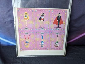 Sailor Moon Dart Series 1 Uncut Sheet Of Trading Cards Vintage 1997 Dic Rare! 