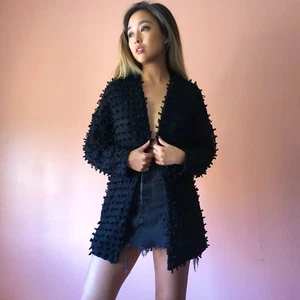 H&M Textured Loop Crochet Jacket - Picture 1 of 4