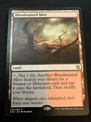 MTG Bloodstained Mire {Khans of Tarkir} - NM - Image 1 of 2