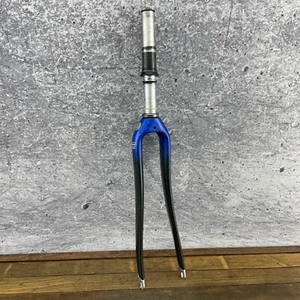 Bontrager Carbon Fiber Fork 700c 1 1/8 Threadless Blue Aramid Road Race 9 - Picture 1 of 18