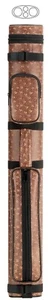 McDermott 2x2 Brown Oval Hard Pool Cue Case - Picture 1 of 1