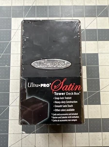 Ultra Pro 13204 Deckbox Satin Tower Black Kartenspiel - Bild 1 von 6