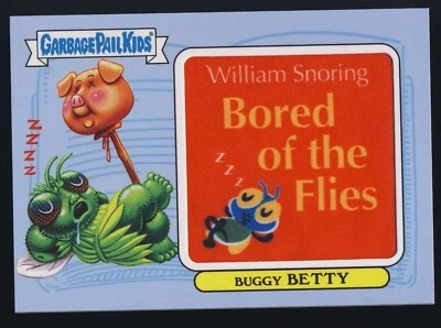 GPK Garbage Pail Kids 2022 Bored of the Flies Logo Patch Relic Buggy Betty /199 - Image 1 of 2