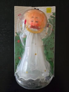 VTG ~Non-Working~ 8” Angel Tree Topper 10 Light Christmas Original Pkg Taiwan - Picture 1 of 5