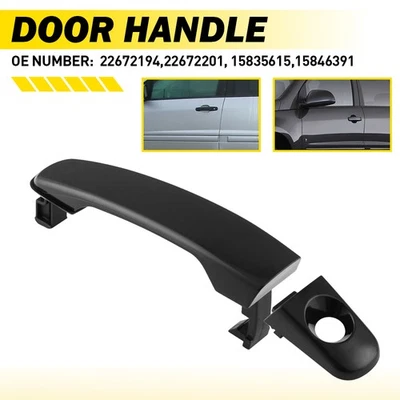 Maçaneta externa dianteira esquerda driver preto para 2005-09 Chevy Equinox - Imagem 1 de 4