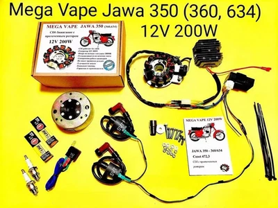 Ignition system 200W with generator Jawa 350 6v mod.633, 634, 360, CZ 472.3 - Image 1 of 4