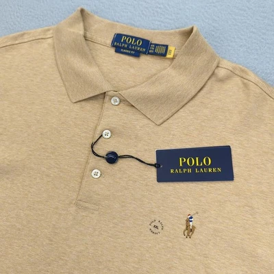 Polo Ralph Lauren Polo Shirt Mens 2XL Camel Tan Classic Flesh Pony Embroidered - Image 1 of 4