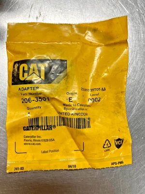 206-3501 正品原始设备制造商 CAT 适配器卡特彼勒 2063501 — 第 1/3 张图片