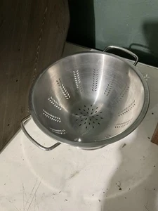 Stainless AMCO Food Colander, Wheat Design, Nice Condition - Bild 1 von 4