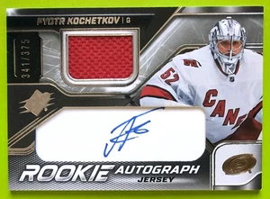 PYOTR KOCHETKOV ROOKIE AUTO JERSEY 2022-23 UD SPx ROOKIE /375 AUTOGRAPH RC #PK - Picture 1 of 9