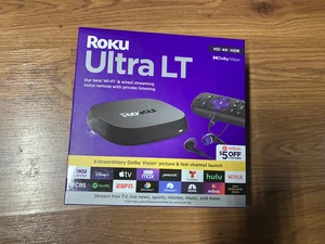 NEW -Roku Ultra LT Streaming Device 4K/HDR/Dolby Vision & Voice Remote New - Picture 1 of 6